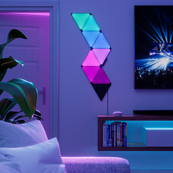 Nanoleaf Shapes Ultra Black Triangles | 3 stuks | Uitbreiding